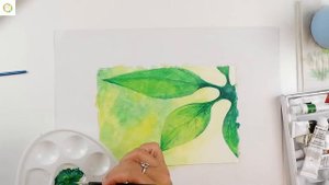 Рисуем росу акрилом