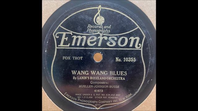 Lanin's Roseland Orchestra 1921 "Wang Wang Blues" Roaring Twenties Ragtime Fox Trot 78 RPM смотреть онлайн