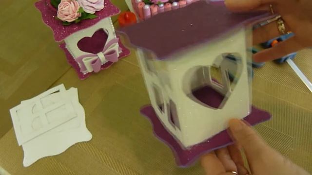 DIY/ДЕКОРАТИВНЫЙ ПОДСВЕЧНИК ИЗ  ФОАМИРАНА