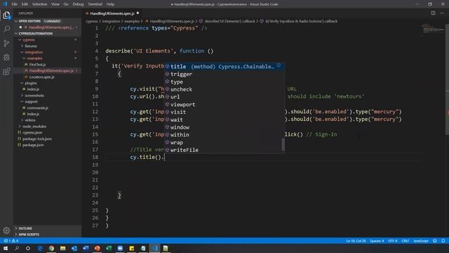 Part 10: Interacting with GUI Elements in Cypress | Input Box & Radio Buttons
