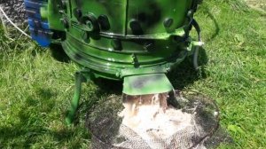 Перосъемная машина из стиралки первое испытание