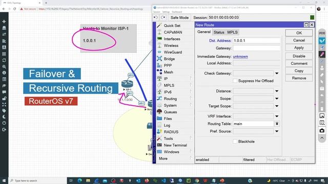 Recursive Routing + Failover - Mikrotik RouterOS v7 смотреть онлайн
