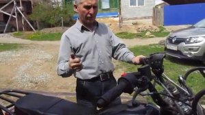 Мотоцикл Скаут-3. Ножка для мотоцикла, перья, передний тормозной шланг.mp4