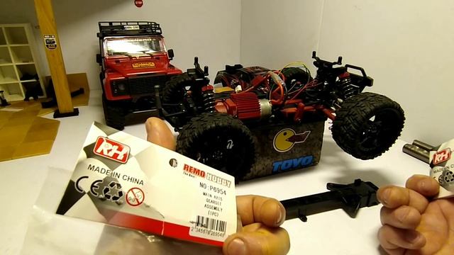 Ремонт Remo Hobby S-Max, замена сервы и центрального привода... смотреть онлайн