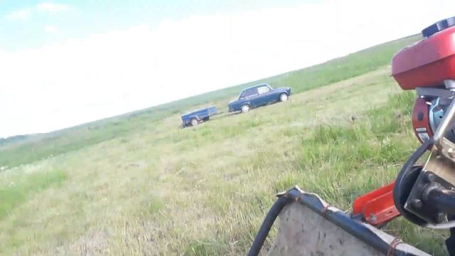 Мотоблок Ермак МБ 200 и косилка Заря смотреть онлайн