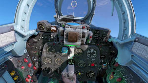 Вылет на Су-7Б в VR шлеме в локации Дания в War Thunder.