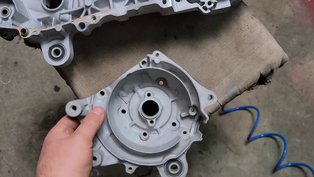Crankcase preparation for Honda Dio 120cc scooter