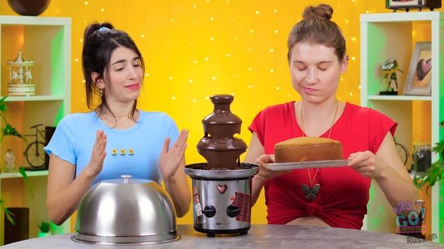 ЧЕЛЛЕНДЖ С ШОКОЛАДНЫМ ФОНТАНОМ || Настоящее vs шоколадное на 24 часа от 123 GO! CHALLENGE