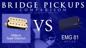 DiMarzio SUPER DISTORTION vs EMG 81 - Bridge Guitar Pickup Comparison Tone Demo