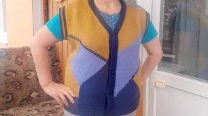 Безрукавка для дома ( начало, спинка)