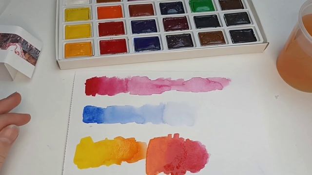 обзор ART материалов....впервые пробую рисовать акварелю) смотреть онлайн