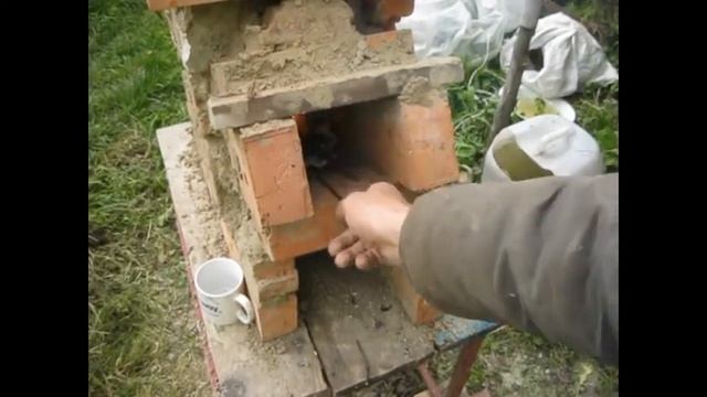 Кирпичная Roсket-печь на 2 конфорки. Усовершенствованная