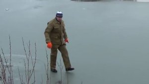 Действия при провале под лед