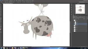 How I Draw a Cow in Photoshop / Рисую Корову в Фотошоп