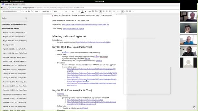 Kubernetes SIG Auth 20180530 смотреть онлайн