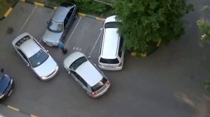 Женщина на парковке. Полный ржач. Приколы , юмор.