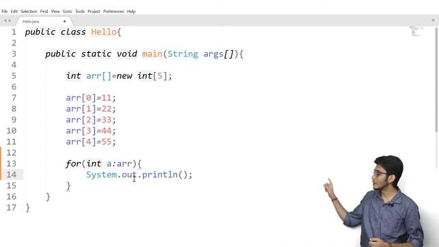 #2.12 For-Each loop in Java | Enhanced For Loop | Explanation | Coding | Println