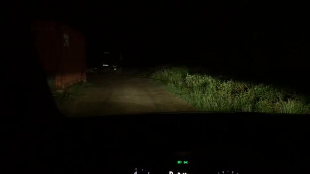 Как светят Led Фары на Hyundai Solaris (accent) 2020. Дальный и ближний свет в абсолютной темноте