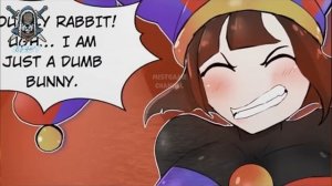 Pomni's Breedable Bunny Makeover - the amazing digital circus comic dub - voice over comic dubs