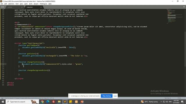 Chapter 7: Javascript Events in Kannada