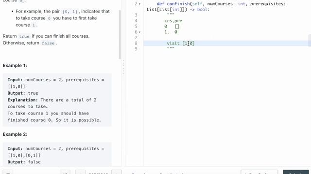 LEETCODE 207 COURSE SCHEDULE PYTHON | DFS Amazon interview question смотреть онлайн