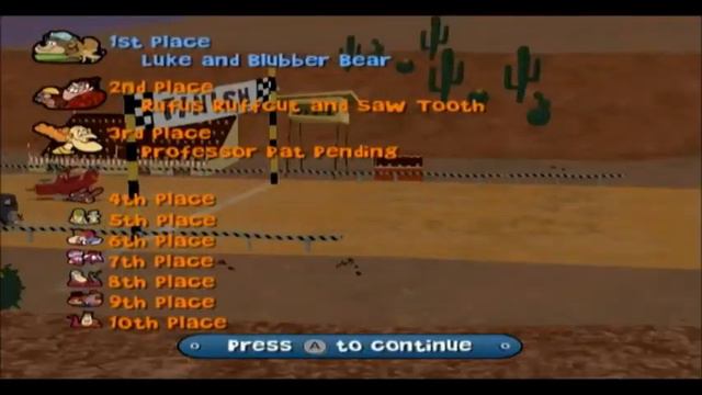 Wacky Races: Crash & Dash Wii Luke And Blubber Bear In Ring-A-Ding Rally Cup (Crazy) смотреть онлайн