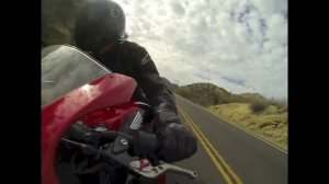 Падение мотоциклиста