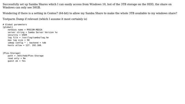 DevOps & SysAdmins: Setting Samba Share HDD Space available to Win10 смотреть онлайн