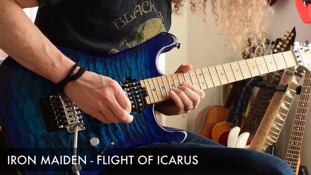 Iron Maiden - Flight of Icarus (Dave Murray / Adrian Smith) Solo Cover by Sacha Baptista