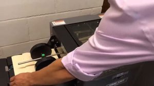 Pre-used Duplo DBM-120 Booklet Maker & DBM-120T Trimmer System For Stapling &/Or Folding To Booklet