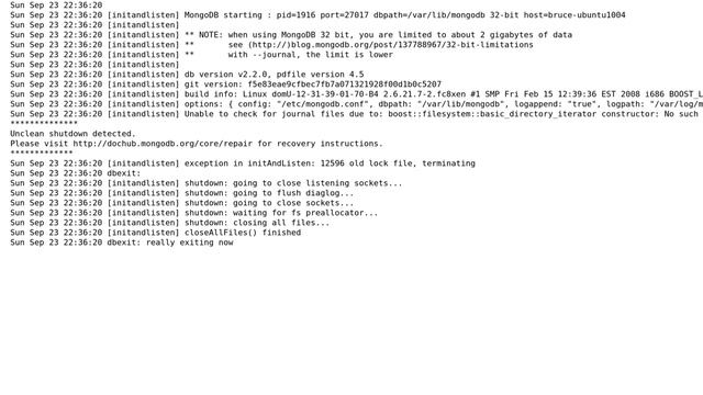 Databases: Error "cannot connect to server" installing MongoDB on Ubuntu смотреть онлайн