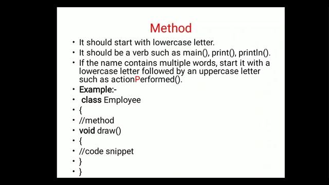 BSc-Computer Science-III Semester -Naming Conventions in JAVA -M.Siva Sankar