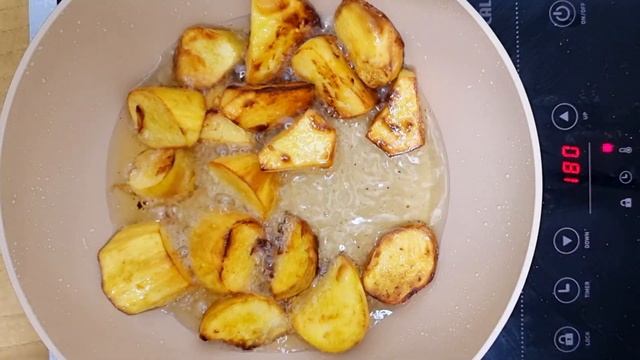 Сладкий картофель-батат в сладкой глазури по корейски.고구마 맛탕