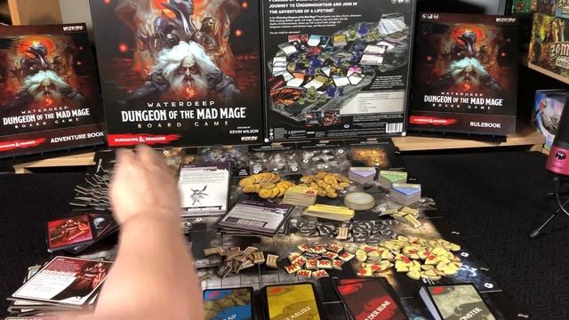 Waterdeep: Dungeon of the Mad Mage Board Game - Unboxing "What's in the Box?" смотреть онлайн