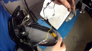 Einbau LED Rücklicht BMW R1150RT, Installation LED rear light