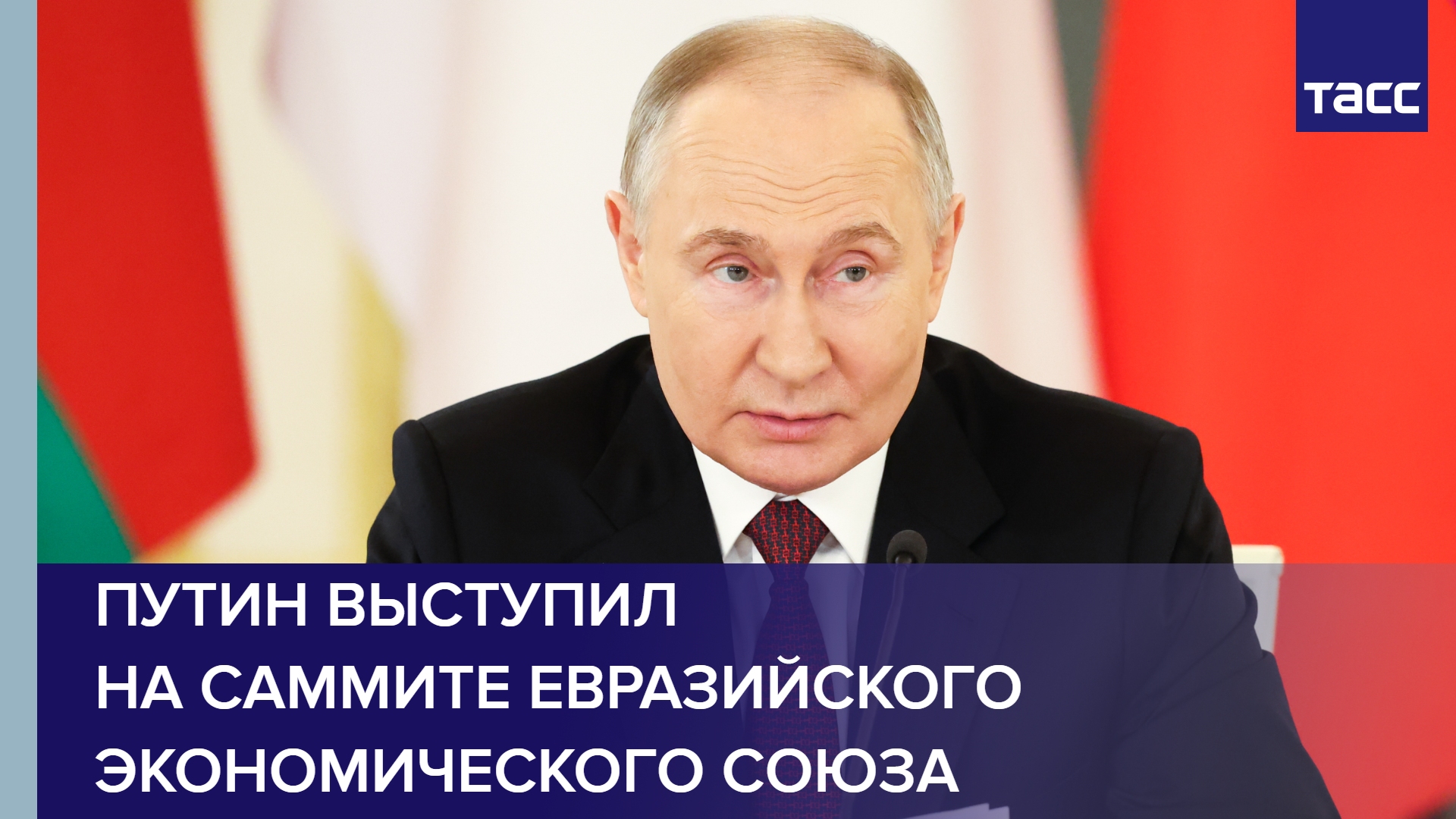 Путин выступил на саммите Евразийского экономического союза