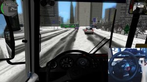 Я ВОДИТЕЛЬ ПАЗИКА ЗИМНИЙ ДРИФТ НА АТОБУСЕ CITY CAR DRIVING + РУЛЬ