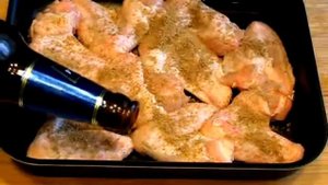 Куриные крылышки в пиве