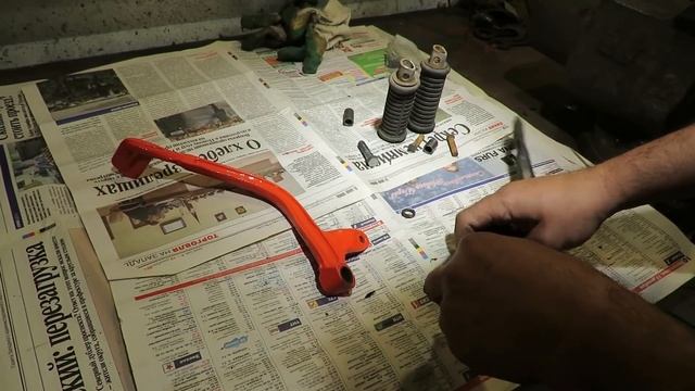 ИЖ Юпитер 5 сборка мотоцикла подножки педаль тормоза смотреть онлайн