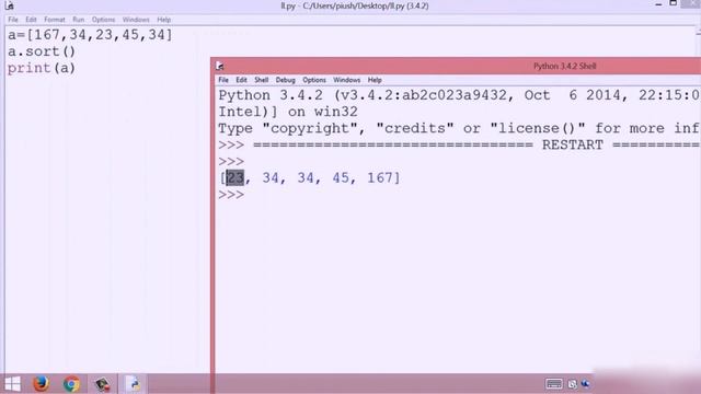29-List sort method|Here I'm The Set Of Skills|python tutorials for absolute beginners