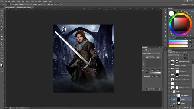 Photoshop Speed Art – Fantasy Knight Book Cover