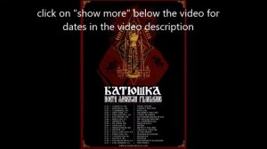 Batushka announce a fall 2019 tour the tour hits the U.S. and Canada