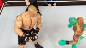 Brock Lesnar vs Rey Mysterio WWE Title Action Figure Match! Survivor Series 2019!