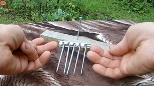 Как дюжину гвоздей положить на один? Трюк с гвоздями!  Как сделать?