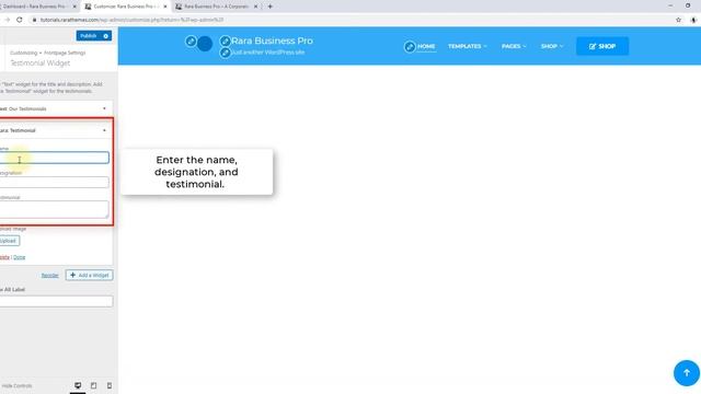 How to Configure Testimonial Section | Rara Business Pro WordPress Theme смотреть онлайн