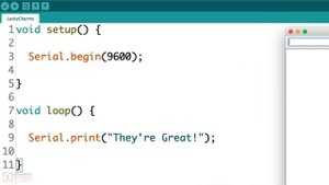 What is Serial.begin(9600)?