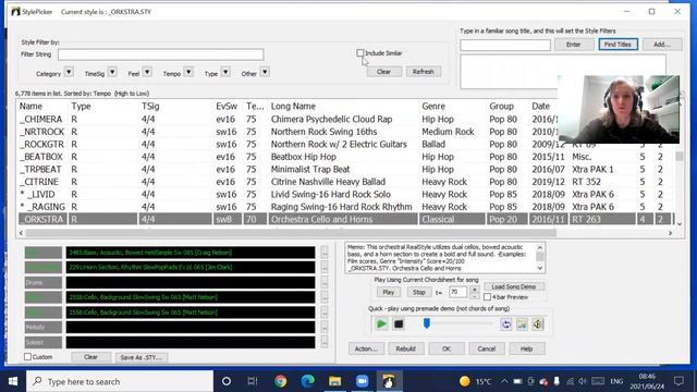 How to Find Styles in Band in a Box and use the song demos смотреть онлайн