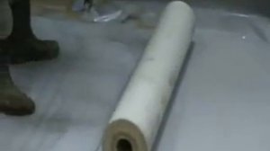 Демонстрация нанесения мастики Гипердесмо напылением с армированием..