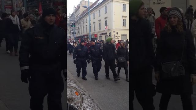 Demo in Wien , Mariahilferstrasse