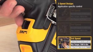 DEWALT BRUSHLESS   3 Speed Design